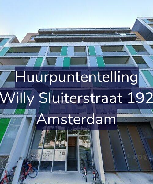 Foto gevel Huurpuntentelling voor Willy Sluiterstraat 192, Amsterdam