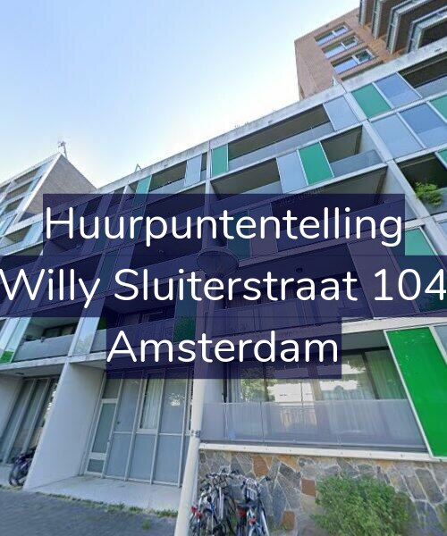 Foto gevel Huurpuntentelling voor Willy Sluiterstraat 104, Amsterdam