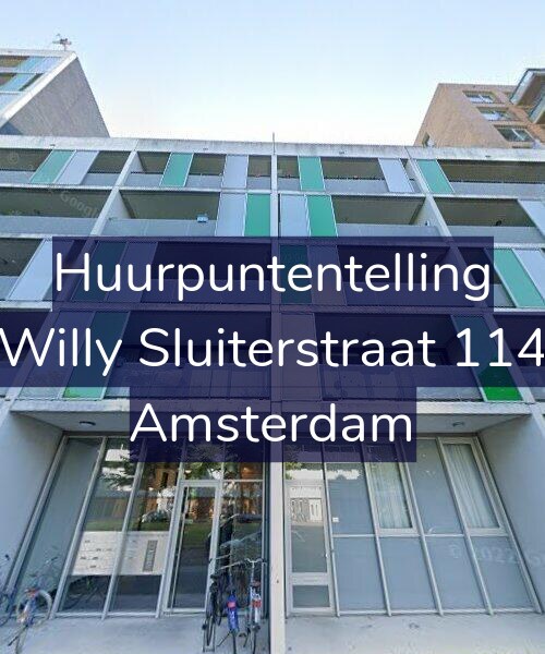 Foto gevel Huurpuntentelling voor Willy Sluiterstraat 114, Amsterdam
