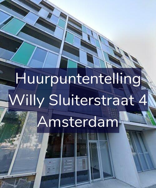 Foto gevel Huurpuntentelling voor Willy Sluiterstraat 4, Amsterdam