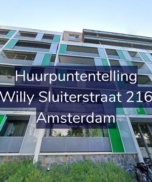 Foto gevel Huurpuntentelling voor Willy Sluiterstraat 216, Amsterdam