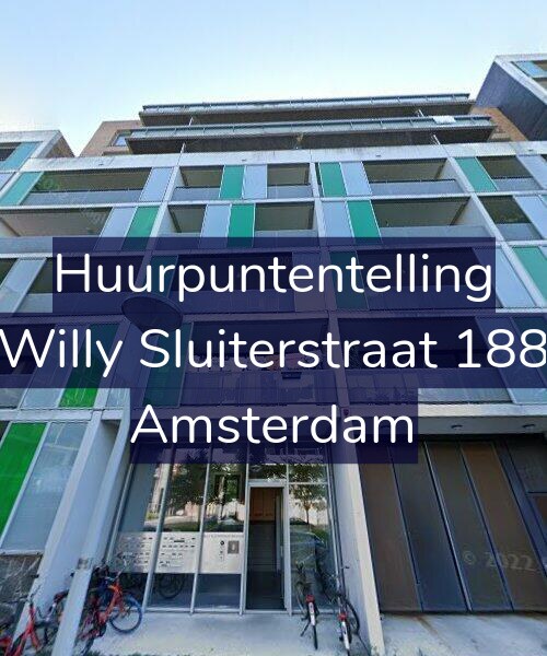 Foto gevel Huurpuntentelling voor Willy Sluiterstraat 188, Amsterdam