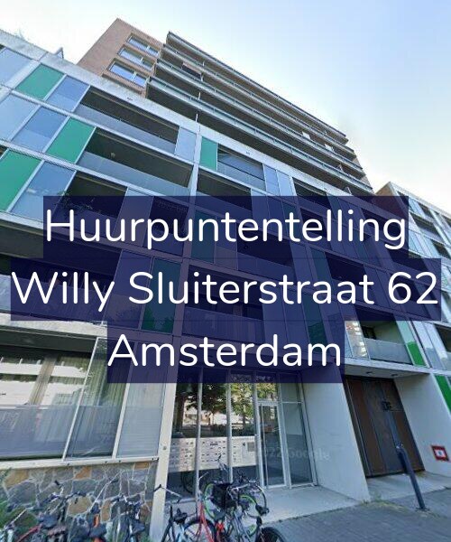 Foto gevel Huurpuntentelling voor Willy Sluiterstraat 62, Amsterdam