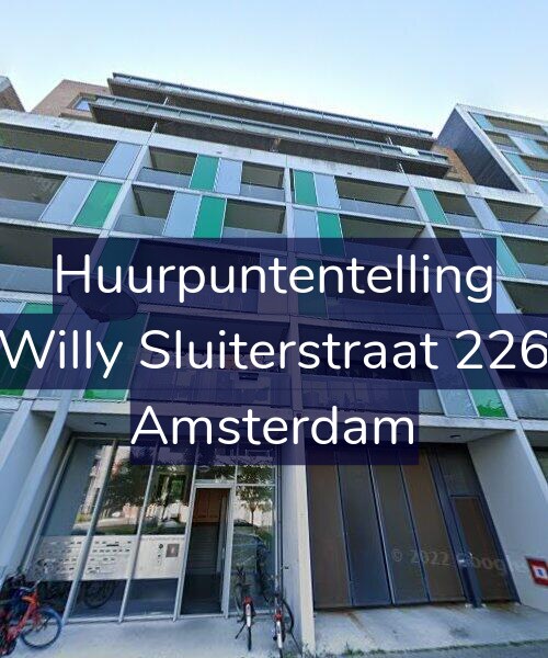 Foto gevel Huurpuntentelling voor Willy Sluiterstraat 226, Amsterdam