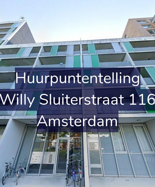 Foto gevel Huurpuntentelling voor Willy Sluiterstraat 116, Amsterdam