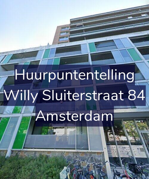 Foto gevel Huurpuntentelling voor Willy Sluiterstraat 84, Amsterdam