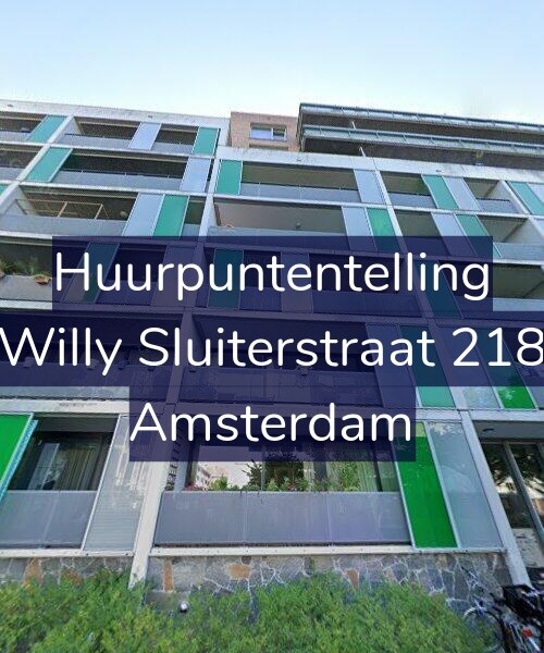 Foto gevel Huurpuntentelling voor Willy Sluiterstraat 218, Amsterdam