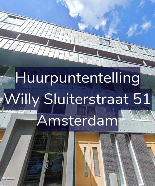Foto gevel Huurpuntentelling voor Willy Sluiterstraat 51, Amsterdam