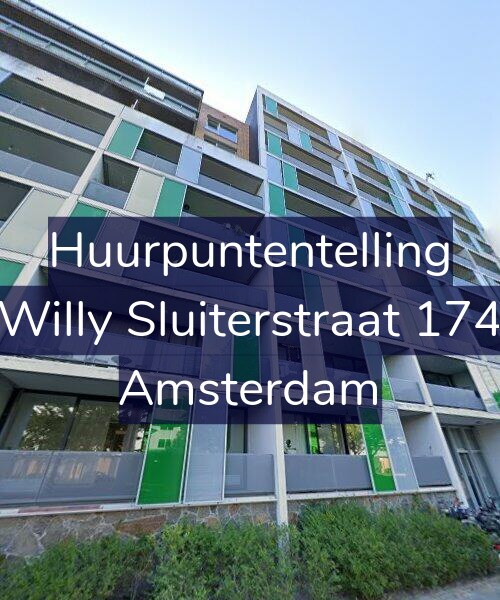 Foto gevel Huurpuntentelling voor Willy Sluiterstraat 174, Amsterdam