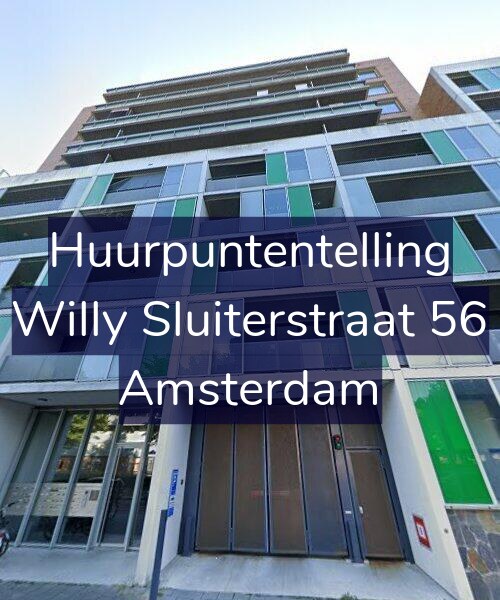 Foto gevel Huurpuntentelling voor Willy Sluiterstraat 56, Amsterdam