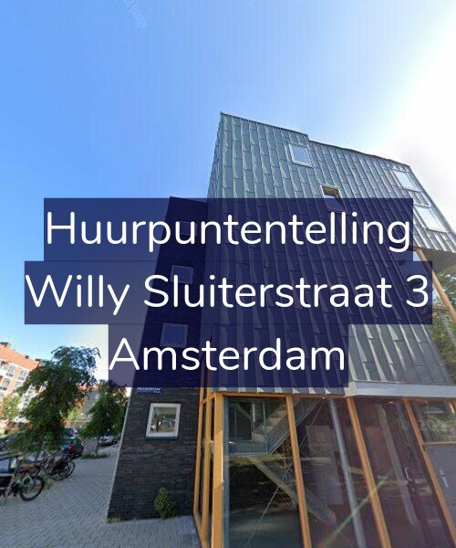 Foto gevel Huurpuntentelling voor Willy Sluiterstraat 3, Amsterdam