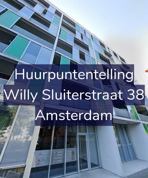 Foto gevel Huurpuntentelling voor Willy Sluiterstraat 38, Amsterdam