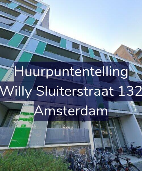 Foto gevel Huurpuntentelling voor Willy Sluiterstraat 132, Amsterdam