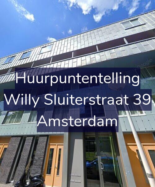 Foto gevel Huurpuntentelling voor Willy Sluiterstraat 39, Amsterdam
