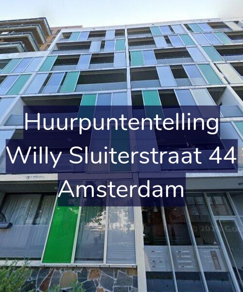 Foto gevel Huurpuntentelling voor Willy Sluiterstraat 44, Amsterdam