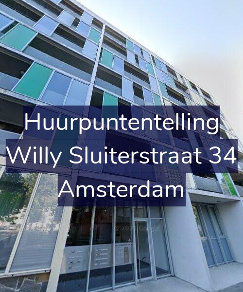 Foto gevel Huurpuntentelling voor Willy Sluiterstraat 34, Amsterdam