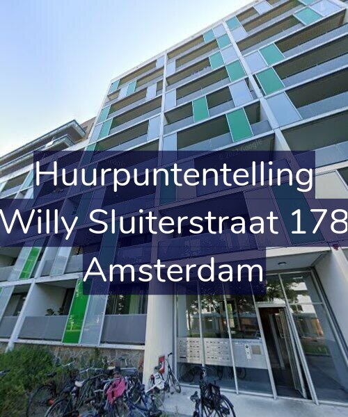 Foto gevel Huurpuntentelling voor Willy Sluiterstraat 178, Amsterdam