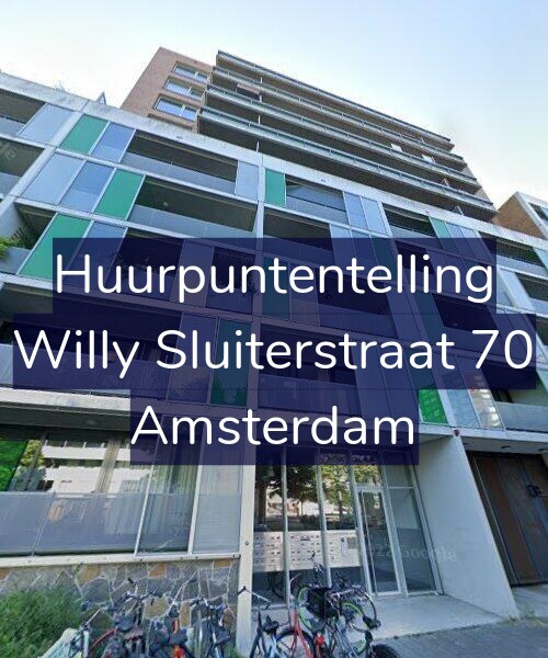 Foto gevel Huurpuntentelling voor Willy Sluiterstraat 70, Amsterdam