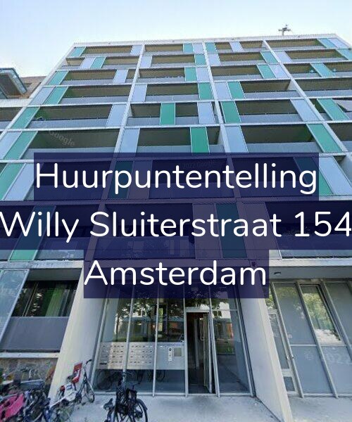 Foto gevel Huurpuntentelling voor Willy Sluiterstraat 154, Amsterdam