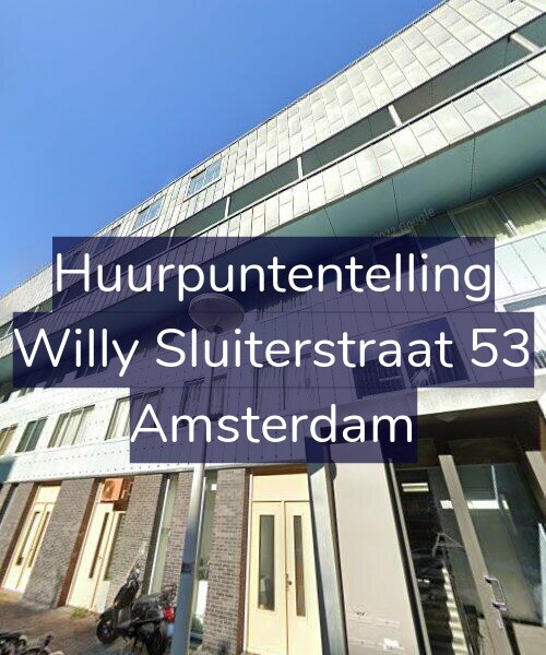 Foto gevel Huurpuntentelling voor Willy Sluiterstraat 53, Amsterdam