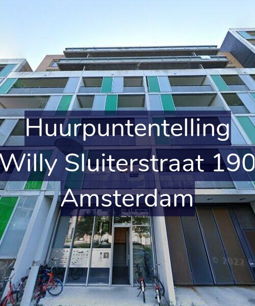 Foto gevel Huurpuntentelling voor Willy Sluiterstraat 190, Amsterdam