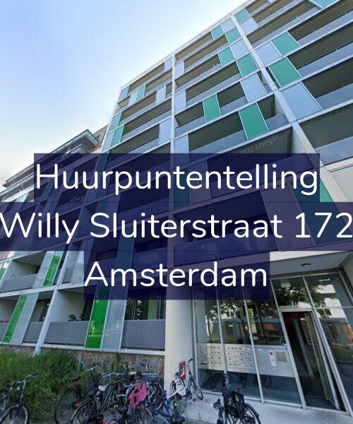 Foto gevel Huurpuntentelling voor Willy Sluiterstraat 172, Amsterdam