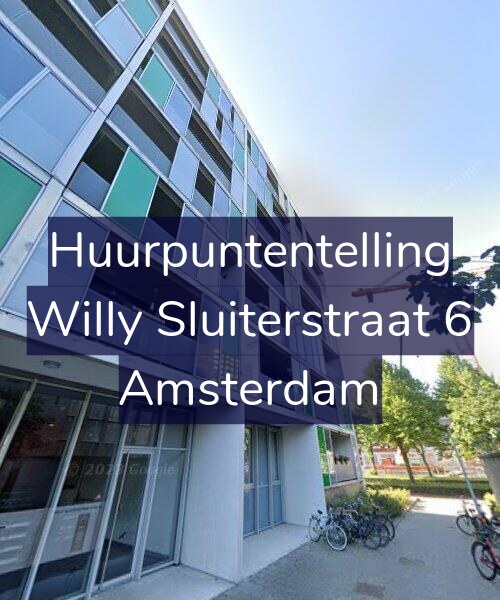 Foto gevel Huurpuntentelling voor Willy Sluiterstraat 6, Amsterdam