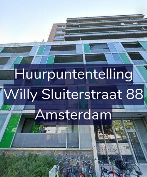Foto gevel Huurpuntentelling voor Willy Sluiterstraat 88, Amsterdam