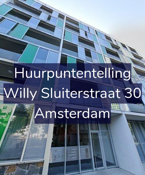 Foto gevel Huurpuntentelling voor Willy Sluiterstraat 30, Amsterdam