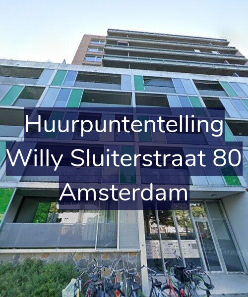 Foto gevel Huurpuntentelling voor Willy Sluiterstraat 80, Amsterdam