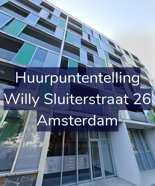 Foto gevel Huurpuntentelling voor Willy Sluiterstraat 26, Amsterdam