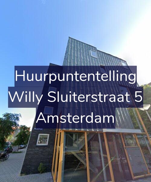 Foto gevel Huurpuntentelling voor Willy Sluiterstraat 5, Amsterdam