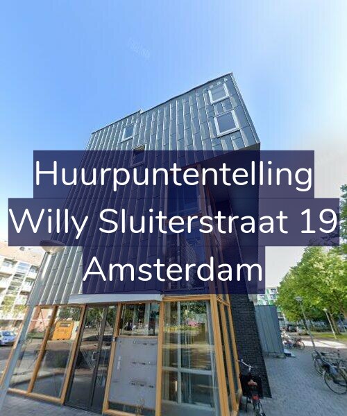 Foto gevel Huurpuntentelling voor Willy Sluiterstraat 19, Amsterdam