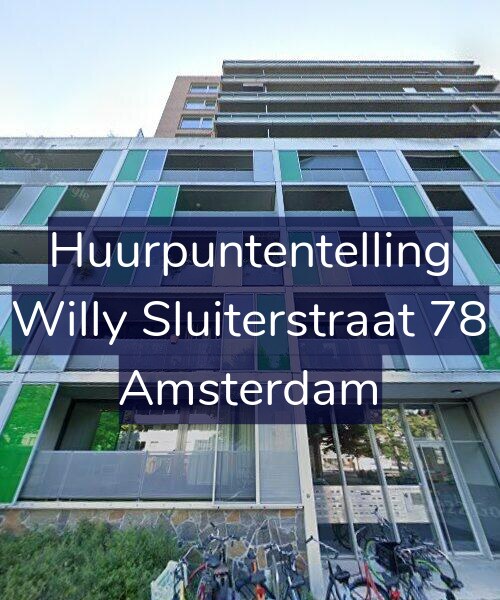 Foto gevel Huurpuntentelling voor Willy Sluiterstraat 78, Amsterdam