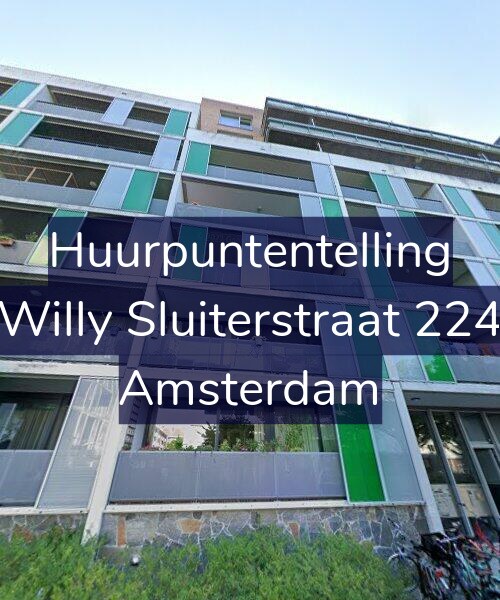 Foto gevel Huurpuntentelling voor Willy Sluiterstraat 224, Amsterdam