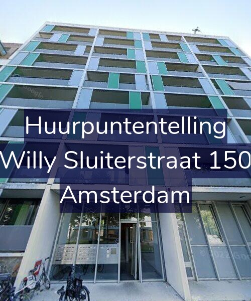 Foto gevel Huurpuntentelling voor Willy Sluiterstraat 150, Amsterdam