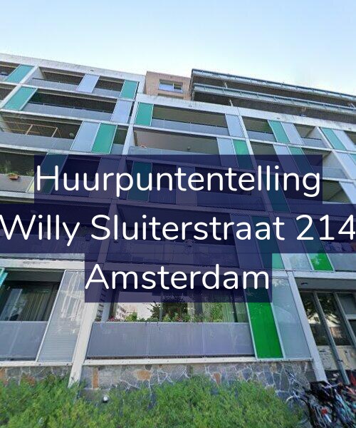 Foto gevel Huurpuntentelling voor Willy Sluiterstraat 214, Amsterdam
