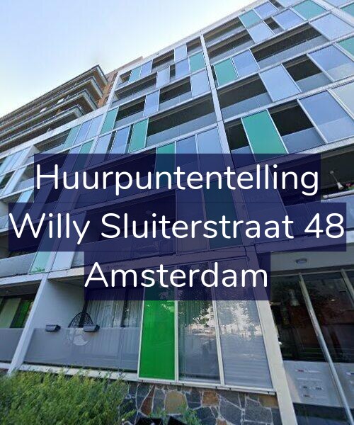 Foto gevel Huurpuntentelling voor Willy Sluiterstraat 48, Amsterdam