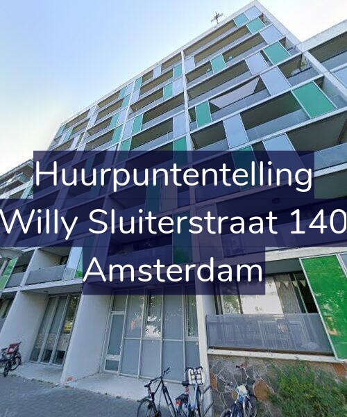 Foto gevel Huurpuntentelling voor Willy Sluiterstraat 140, Amsterdam