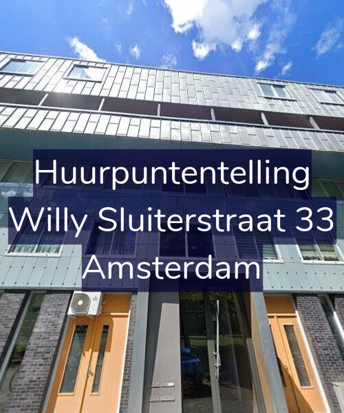 Foto gevel Huurpuntentelling voor Willy Sluiterstraat 33, Amsterdam