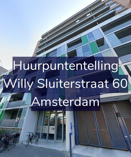 Foto gevel Huurpuntentelling voor Willy Sluiterstraat 60, Amsterdam