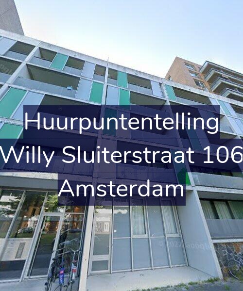 Foto gevel Huurpuntentelling voor Willy Sluiterstraat 106, Amsterdam