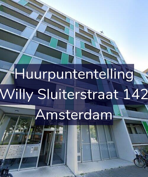 Foto gevel Huurpuntentelling voor Willy Sluiterstraat 142, Amsterdam