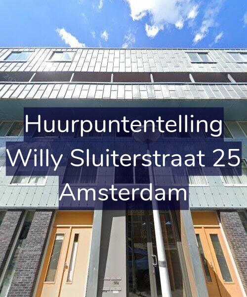 Foto gevel Huurpuntentelling voor Willy Sluiterstraat 25, Amsterdam