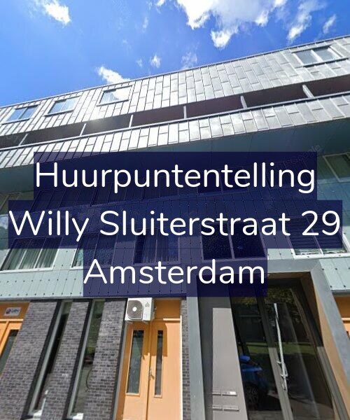 Foto gevel Huurpuntentelling voor Willy Sluiterstraat 29, Amsterdam