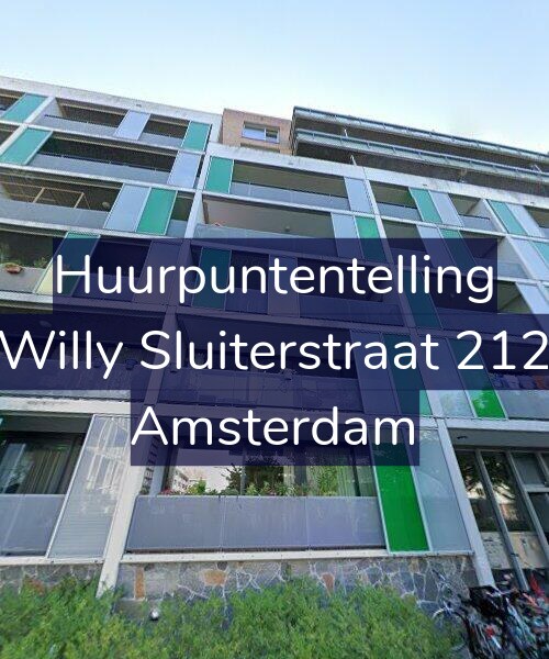 Foto gevel Huurpuntentelling voor Willy Sluiterstraat 212, Amsterdam