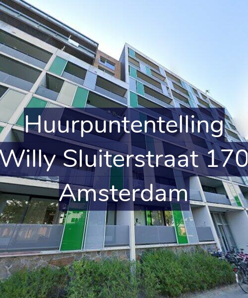 Foto gevel Huurpuntentelling voor Willy Sluiterstraat 170, Amsterdam