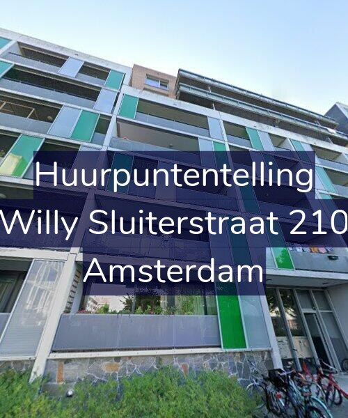 Foto gevel Huurpuntentelling voor Willy Sluiterstraat 210, Amsterdam