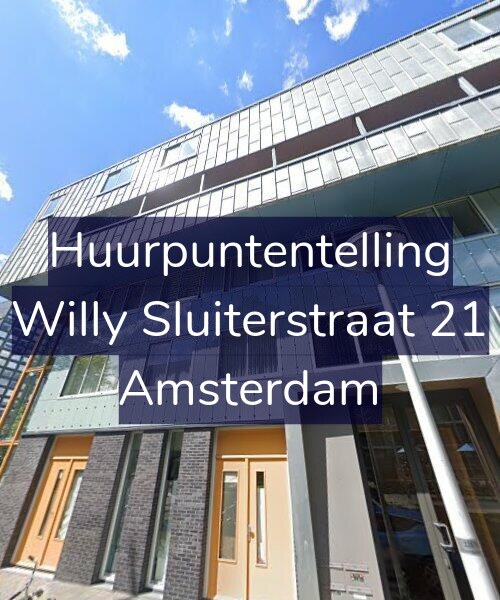 Foto gevel Huurpuntentelling voor Willy Sluiterstraat 21, Amsterdam