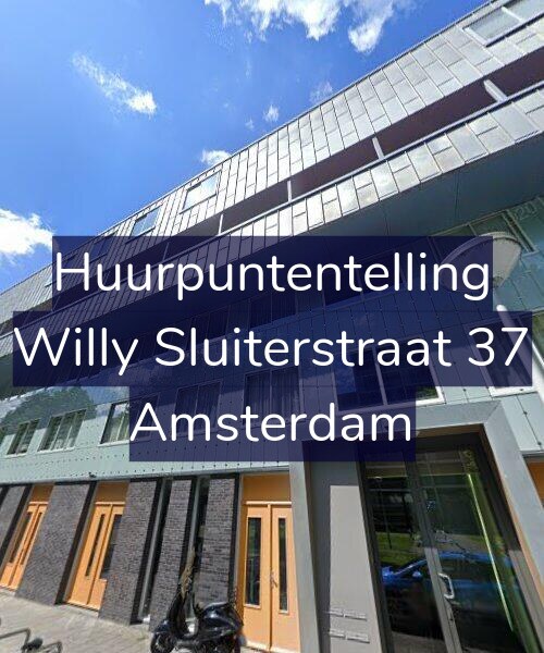 Foto gevel Huurpuntentelling voor Willy Sluiterstraat 37, Amsterdam